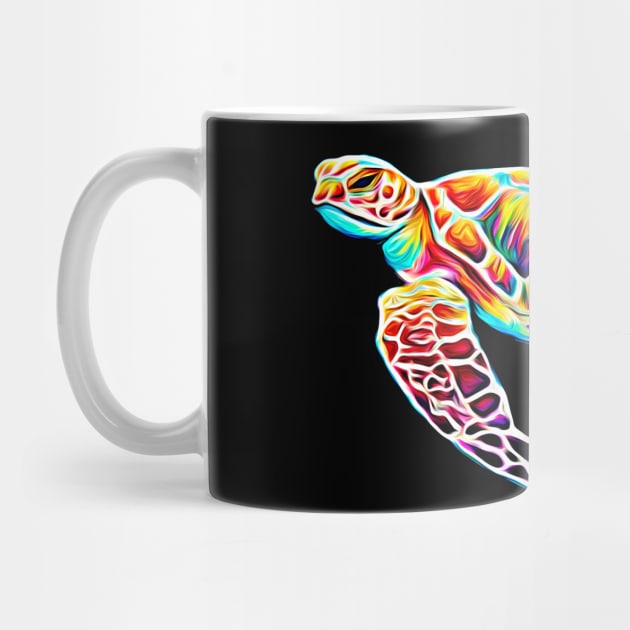 Rainbow Sea Turtle by RockettGraph1cs